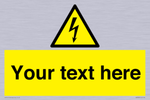 WE3009: Custom electrical warning sign