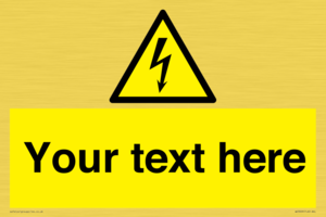 WE3009: Custom electrical warning sign