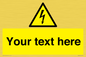 WE3009: Custom electrical warning sign