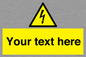 WE3009: Custom electrical warning sign