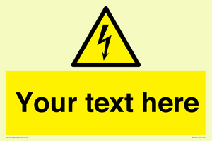 WE3009: Custom electrical warning sign