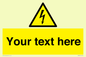 WE3009: Custom electrical warning sign