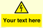 WE3009: Custom electrical warning sign