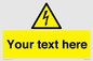 WE3009: Custom electrical warning sign