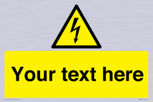 WE3009: Custom electrical warning sign