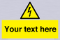 WE3009: Custom electrical warning sign