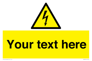 WE3009: Custom electrical warning sign