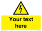 WE3009: Custom electrical warning sign