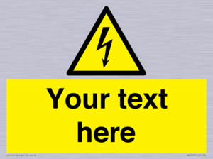WE3009: Custom electrical warning sign
