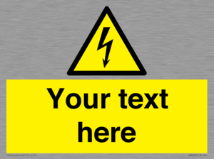 WE3009: Custom electrical warning sign