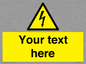 WE3009: Custom electrical warning sign