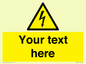 WE3009: Custom electrical warning sign