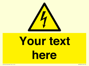 WE3009: Custom electrical warning sign