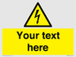 WE3009: Custom electrical warning sign