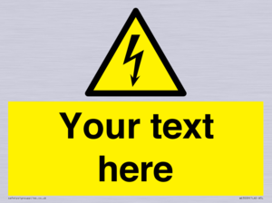 WE3009: Custom electrical warning sign