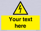 WE3009: Custom electrical warning sign