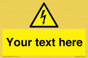 WE3009: Custom electrical warning sign