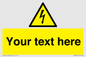 WE3009: Custom electrical warning sign