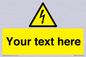 WE3009: Custom electrical warning sign