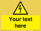 WE3009: Custom electrical warning sign
