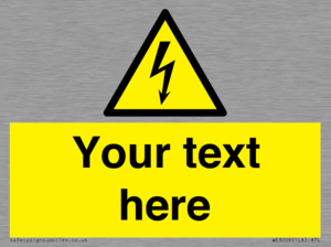 WE3009: Custom electrical warning sign