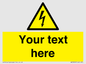 WE3009: Custom electrical warning sign