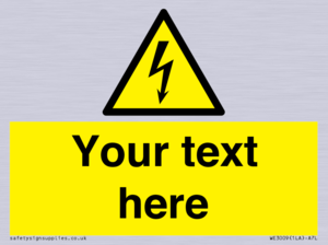 WE3009: Custom electrical warning sign