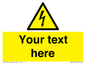 WE3009: Custom electrical warning sign
