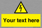 WE3009: Custom electrical warning sign