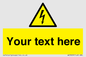WE3009: Custom electrical warning sign