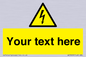 WE3009: Custom electrical warning sign