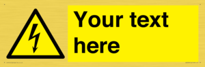 WE3009: Custom electrical warning sign