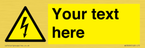 WE3009: Custom electrical warning sign