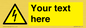 WE3009: Custom electrical warning sign