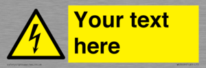 WE3009: Custom electrical warning sign