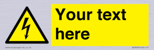 WE3009: Custom electrical warning sign