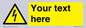 WE3009: Custom electrical warning sign