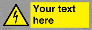 WE3009: Custom electrical warning sign
