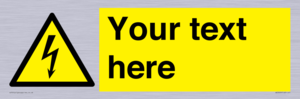 WE3009: Custom electrical warning sign