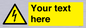 WE3009: Custom electrical warning sign