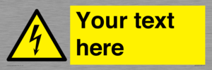 WE3009: Custom electrical warning sign