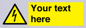 WE3009: Custom electrical warning sign