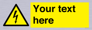 WE3009: Custom electrical warning sign
