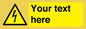 WE3009: Custom electrical warning sign