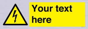 WE3009: Custom electrical warning sign