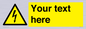WE3009: Custom electrical warning sign