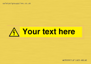 WE3009: Custom electrical warning sign