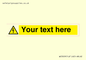 WE3009: Custom electrical warning sign