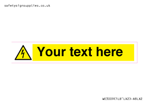 WE3009: Custom electrical warning sign