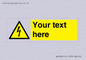 WE3009: Custom electrical warning sign